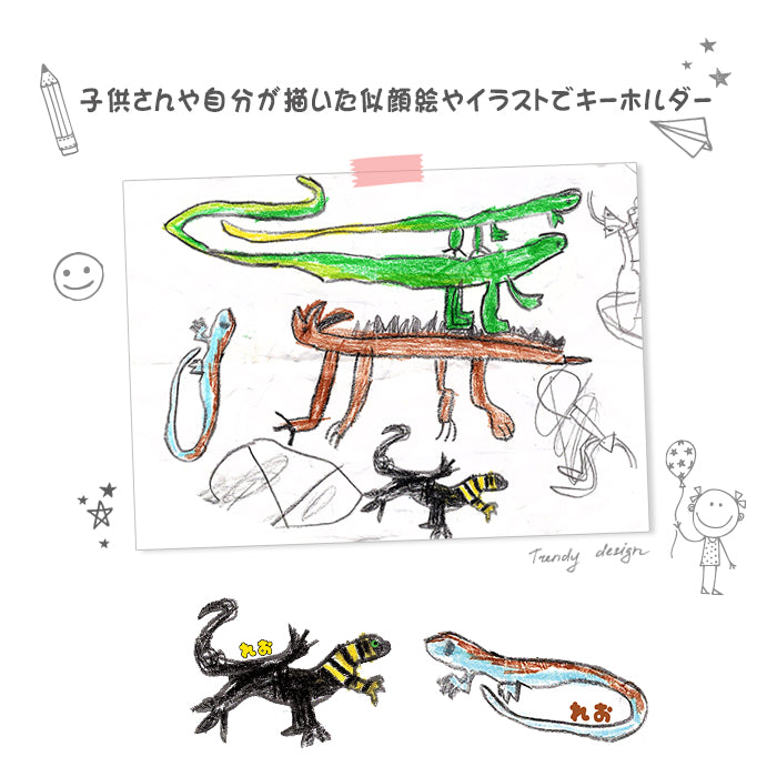 ✺送料無料✺子供の絵で作る・キーホルダー